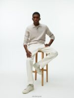 ARKET kleding 0DXJP1048 lichte mol Merino polotrui Heren - Image 2