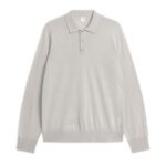 ARKET kleding 0DXJP1048 lichte mol Merino polotrui Heren