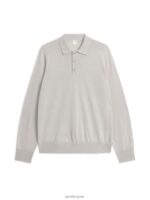 ARKET kleding 0DXJP1048 lichte mol Merino polotrui Heren - Image 5