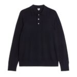 ARKET kleding 0DXJP1051 donkerblauw Merino polotrui Heren