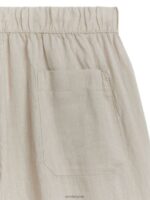 ARKET kleding 0DXJP1057 beige linnen broek met trekkoord Heren - Image 2