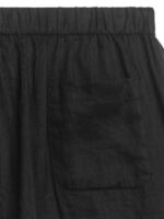 ARKET kleding 0DXJP1058 zwart linnen broek met trekkoord Heren - Image 2