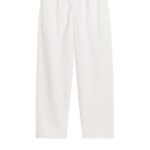 ARKET kleding 0DXJP1059 gebroken wit ontspannen katoenen linnen broek Heren