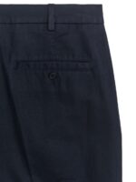 ARKET kleding 0DXJP1061 donkerblauw normale cropped katoen-linnen broek Heren - Image 2