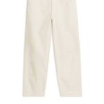 ARKET kleding 0DXJP1062 gebroken wit katoenen broek Heren