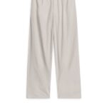 ARKET kleding 0DXJP1066 beige losvallende katoenen broek Heren