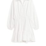 ARKET kleding 0DXJP108 wit mini-katoenen jurkje vrouwen