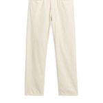 ARKET kleding 0DXJP1095 ecru oceaan losse rechte jeans Heren
