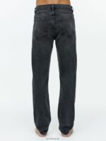 ARKET kleding 0DXJP1097 zwart gewassen park reguliere rechte jeans Heren - Image 2
