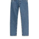 ARKET kleding 0DXJP1100 midden blauw park reguliere rechte jeans Heren