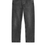 ARKET kleding 0DXJP1103 gewassen park cropped regular rechte jeans Heren
