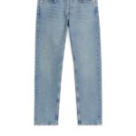 ARKET kleding 0DXJP1107 lichtblauw park cropped regular rechte jeans Heren