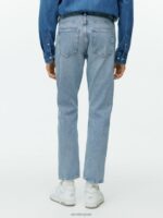 ARKET kleding 0DXJP1107 lichtblauw park cropped regular rechte jeans Heren - Image 3