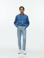 ARKET kleding 0DXJP1107 lichtblauw park cropped regular rechte jeans Heren - Image 4