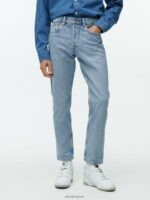 ARKET kleding 0DXJP1107 lichtblauw park cropped regular rechte jeans Heren - Image 5