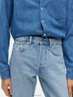 ARKET kleding 0DXJP1107 lichtblauw park cropped regular rechte jeans Heren - Image 6
