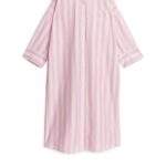 ARKET kleding 0DXJP110 wit/roze overhemdjurk vrouwen