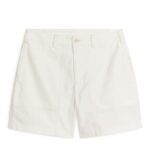 ARKET kleding 0DXJP1113 wit katoenen utility-short Heren
