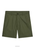 ARKET kleding 0DXJP1114 groente katoenen korte broek Heren