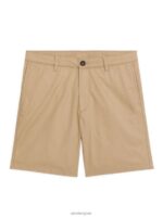 ARKET kleding 0DXJP1115 beige katoenen korte broek Heren