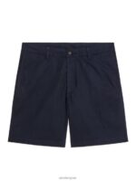 ARKET kleding 0DXJP1116 donkerblauw katoenen korte broek Heren