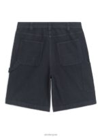ARKET kleding 0DXJP1125 donkerblauw katoenen utility-short Heren - Image 2