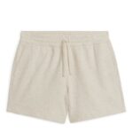 ARKET kleding 0DXJP1128 beige sweatshort met normale pasvorm Heren