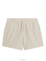 ARKET kleding 0DXJP1128 beige sweatshort met normale pasvorm Heren