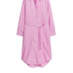 ARKET kleding 0DXJP113 roze linnen overhemdjurk vrouwen
