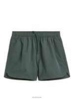 ARKET kleding 0DXJP1141 donkergroen zwembroek Heren
