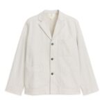 ARKET kleding 0DXJP1154 gebroken wit relaxte katoen-linnen blazer Heren