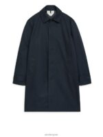ARKET kleding 0DXJP1157 donkerblauw halflange autojas Heren - Image 2