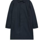 ARKET kleding 0DXJP1157 donkerblauw halflange autojas Heren