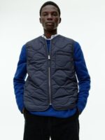 ARKET kleding 0DXJP1159 donkerblauw gewatteerd voeringvest Heren - Image 2