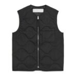 ARKET kleding 0DXJP1160 zwart gewatteerd voeringvest Heren