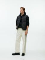 ARKET kleding 0DXJP1160 zwart gewatteerd voeringvest Heren - Image 3