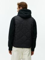 ARKET kleding 0DXJP1160 zwart gewatteerd voeringvest Heren - Image 4
