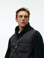 ARKET kleding 0DXJP1160 zwart gewatteerd voeringvest Heren - Image 5