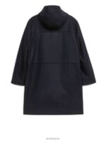 ARKET kleding 0DXJP1162 donkerblauw wollen parka Heren - Image 9