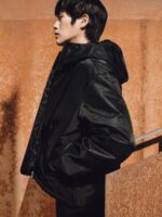 ARKET kleding 0DXJP1166 zwart actief jack met capuchon Heren - Image 5