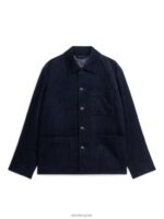 ARKET kleding 0DXJP1168 donkerblauw corduroy jasje Heren