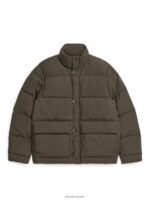 ARKET kleding 0DXJP1169 khaki gewatteerd pufferjack Heren