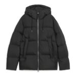 ARKET kleding 0DXJP1172 zwart donzen pufferjack Heren
