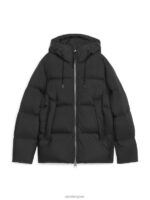 ARKET kleding 0DXJP1172 zwart donzen pufferjack Heren - Image 6