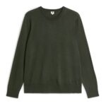ARKET kleding 0DXJP1176 donkergroen fijngebreide merino trui Heren