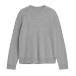 ARKET kleding 0DXJP1182 grijs gemêleerd kasjmier trui Heren