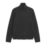 ARKET kleding 0DXJP1189 antraciet kasjmier col Heren