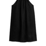 ARKET kleding 0DXJP118 zwart mouwloze linnen jurk vrouwen