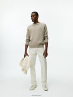ARKET kleding 0DXJP1191 beige gemêleerd zware gebreide wollen trui Heren - Image 2