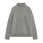 ARKET kleding 0DXJP1194 grijs Trui met col van merinowol Heren